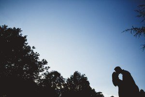 silhouette engagement shot