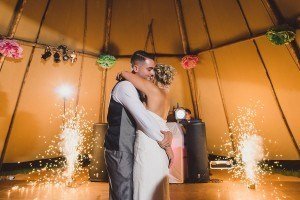 tipi wedding first dance
