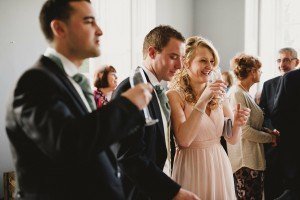 wedding guests at the kingston estate