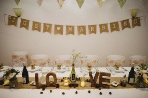 wedding breakfast at kingston estate