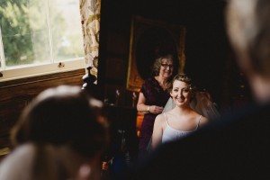 Bride getting ready at Elmore Court Wedding