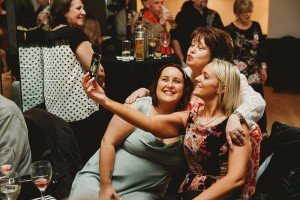 wedding guests selfie