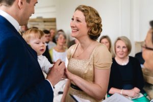 exchanging the wedding ring at hestercombe gardens