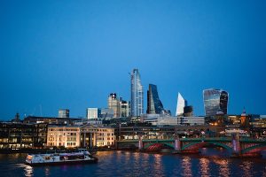 A cityscape of London